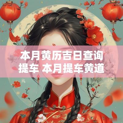 本月黄历吉日查询提车 本月提车黄道吉日查询