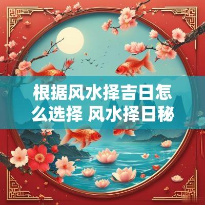 根据风水择吉日怎么选择 风水择日秘诀