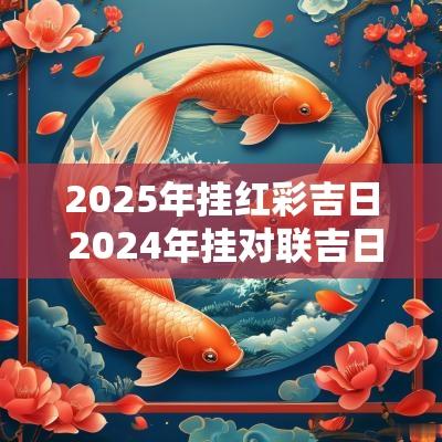 2025年挂红彩吉日 2025年挂对联吉日