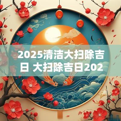 2025清洁大扫除吉日 大扫除吉日2025