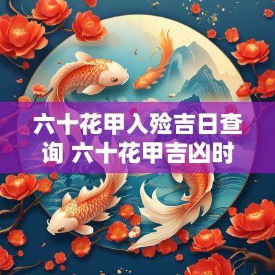 六十花甲入殓吉日查询 六十花甲吉凶时辰