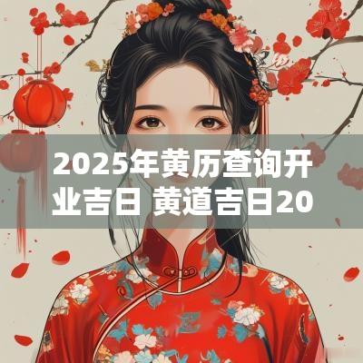 2025年黄历查询开业吉日 黄道吉日2025年老黄历查询