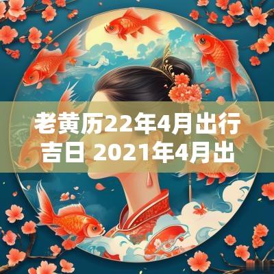 老黄历22年4月出行吉日 2025年4月出行吉日查询 老黄历