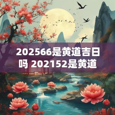 202566是黄道吉日吗 202552是黄道吉日吗