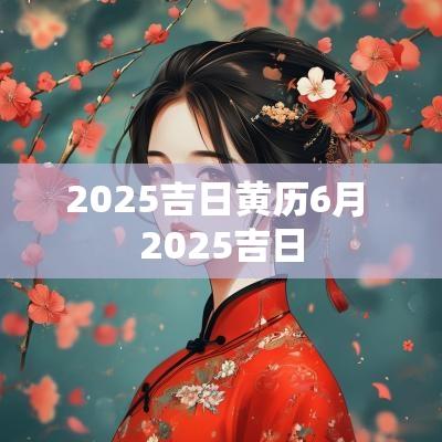 2025吉日黄历6月 2025吉日