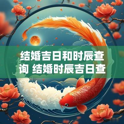结婚吉日和时辰查询 结婚时辰吉日查询一览表