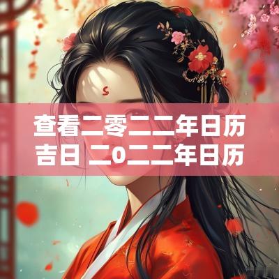 查看二零二二年日历吉日 二0二二年日历