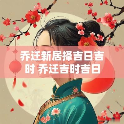 乔迁新居择吉日吉时 乔迁吉时吉日