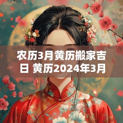 农历3月黄历搬家吉日 黄历2025年3月搬家黄道吉日查询