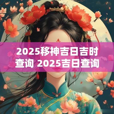 2025移神吉日吉时查询 2025吉日查询