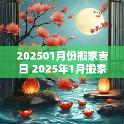 202501月份搬家吉日 2025年1月搬家入宅黄道吉日