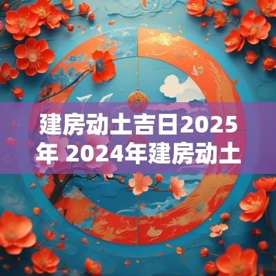 建房动土吉日2025年 2025年建房动土吉日一览表