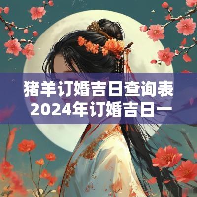 猪羊订婚吉日查询表 2025年订婚吉日一览表