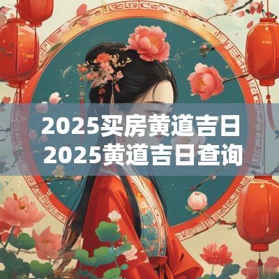 2025买房黄道吉日 2025黄道吉日查询婚嫁