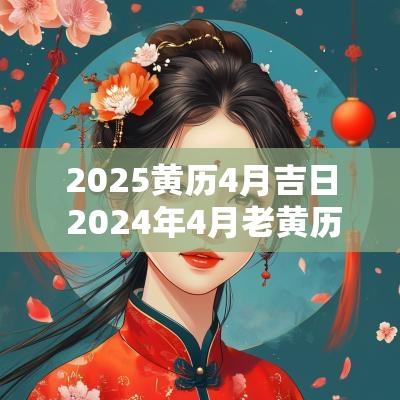2025黄历4月吉日 2025年4月老黄历黄道吉日一览表