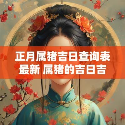 正月属猪吉日查询表最新 属猪的吉日吉时查询