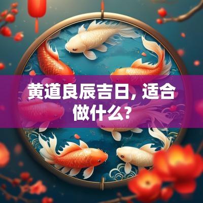 黄道良辰吉日, 适合做什么?