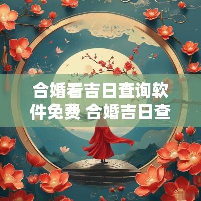 合婚看吉日查询软件免费 合婚吉日查询2025