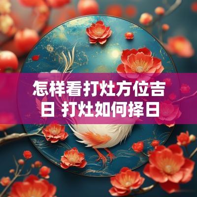 怎样看打灶方位吉日 打灶如何择日