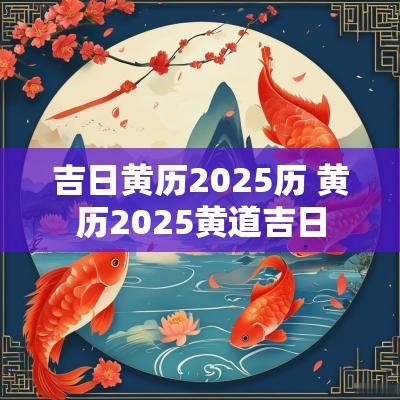 吉日黄历2025历 黄历2025黄道吉日