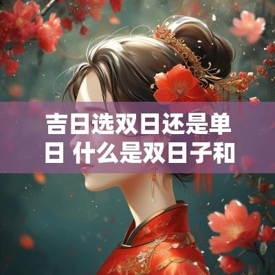 吉日选双日还是单日 什么是双日子和单日子