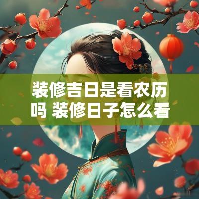 装修吉日是看农历吗 装修日子怎么看吉日