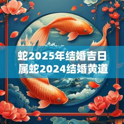 蛇2025年结婚吉日 属蛇2025结婚黄道吉日