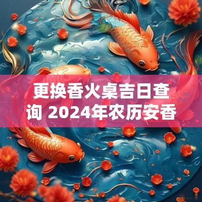 更换香火桌吉日查询 2025年农历安香火最佳吉日