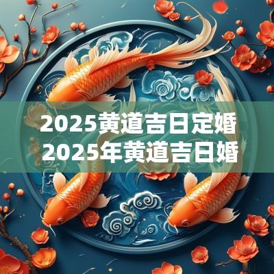 2025黄道吉日定婚 2025年黄道吉日婚嫁