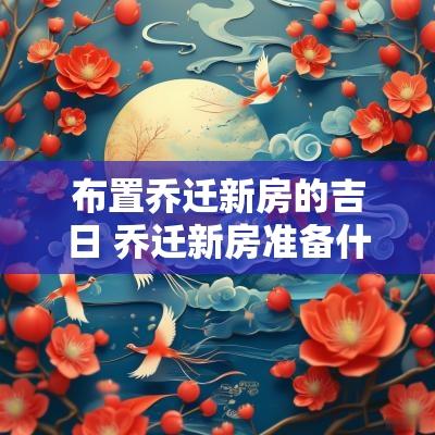布置乔迁新房的吉日 乔迁新房准备什么礼物好