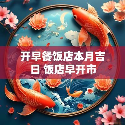 开早餐饭店本月吉日 饭店早开市