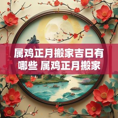 属鸡正月搬家吉日有哪些 属鸡正月搬家吉日有哪些属相