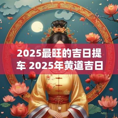 2025最旺的吉日提车 2025年黄道吉日