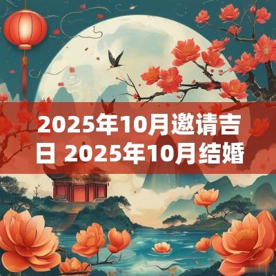 2025年10月邀请吉日 2025年10月结婚黄道吉日一览表
