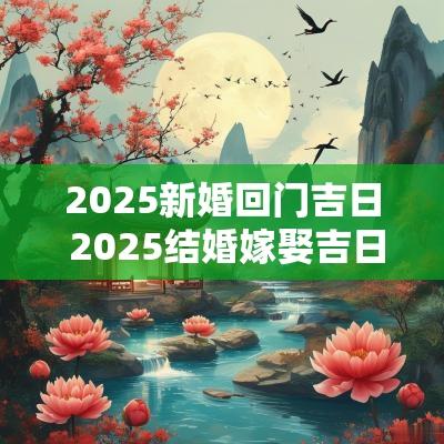 2025新婚回门吉日 2025结婚嫁娶吉日