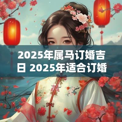 2025年属马订婚吉日 2025年适合订婚的黄道吉日