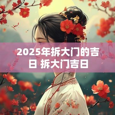 2025年拆大门的吉日 拆大门吉日