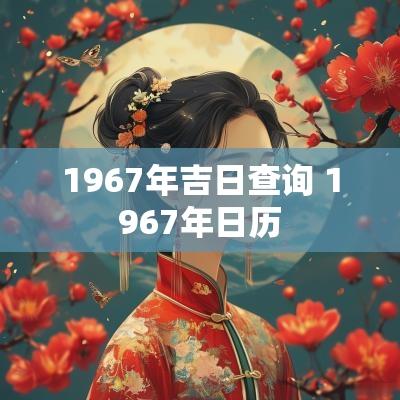 1967年吉日查询 1967年日历