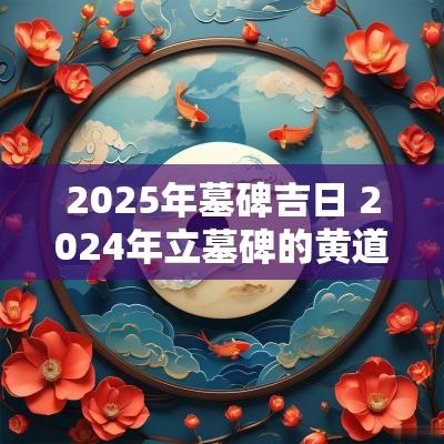 2025年墓碑吉日 2025年立墓碑的黄道吉日