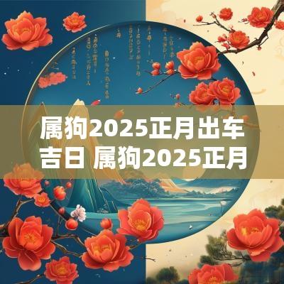 属狗2025正月出车吉日 属狗2025正月出车吉日是哪几天
