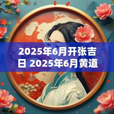 2025年6月开张吉日 2025年6月黄道吉日