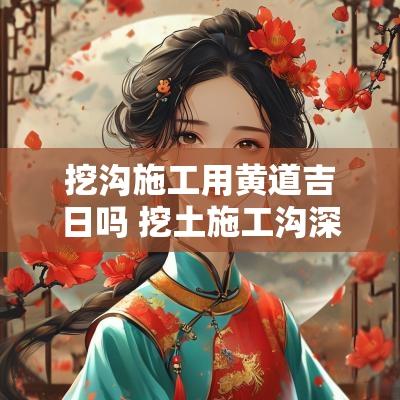 挖沟施工用黄道吉日吗 挖土施工沟深