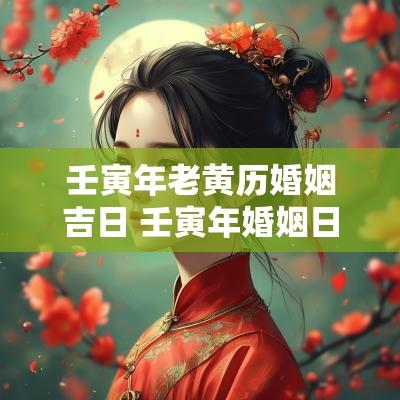 壬寅年老黄历婚姻吉日 壬寅年婚姻日柱