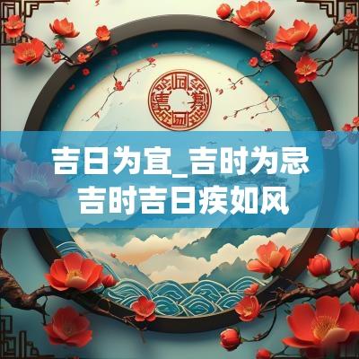 吉日为宜_吉时为忌 吉时吉日疾如风