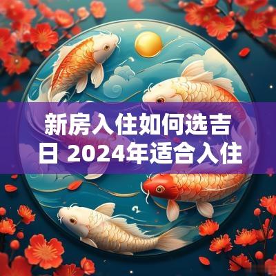 新房入住如何选吉日 2025年适合入住新房的日子