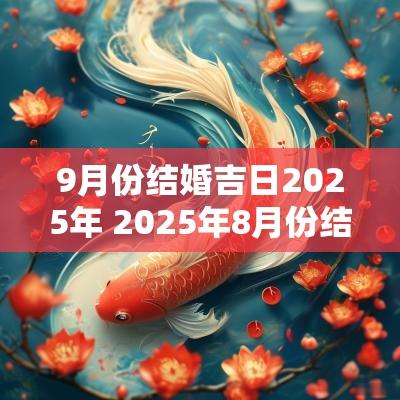 9月份结婚吉日2025年 2025年8月份结婚黄道吉日