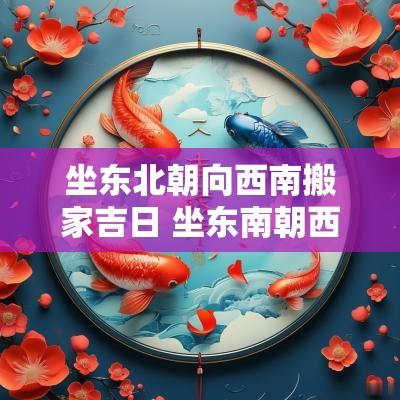 坐东北朝向西南搬家吉日 坐东南朝西北的房子何时搬家好