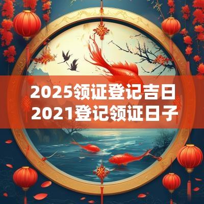 2025领证登记吉日 2025登记领证日子