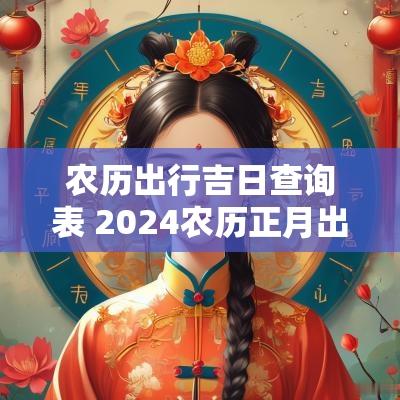 农历出行吉日查询表 2025农历正月出行黄道吉日查询