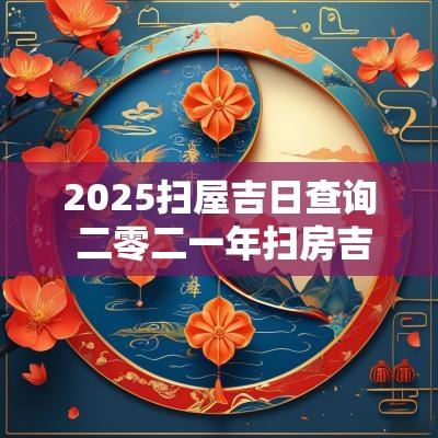 2025扫屋吉日查询 二零二一年扫房吉日